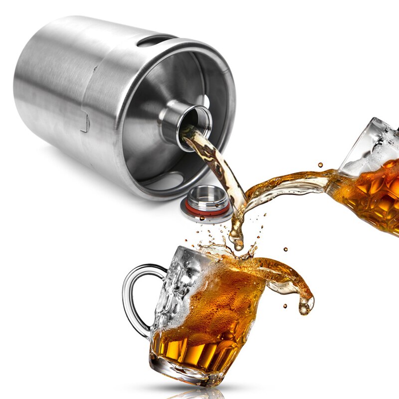 Stainless Steel 2L Mini Beer Keg