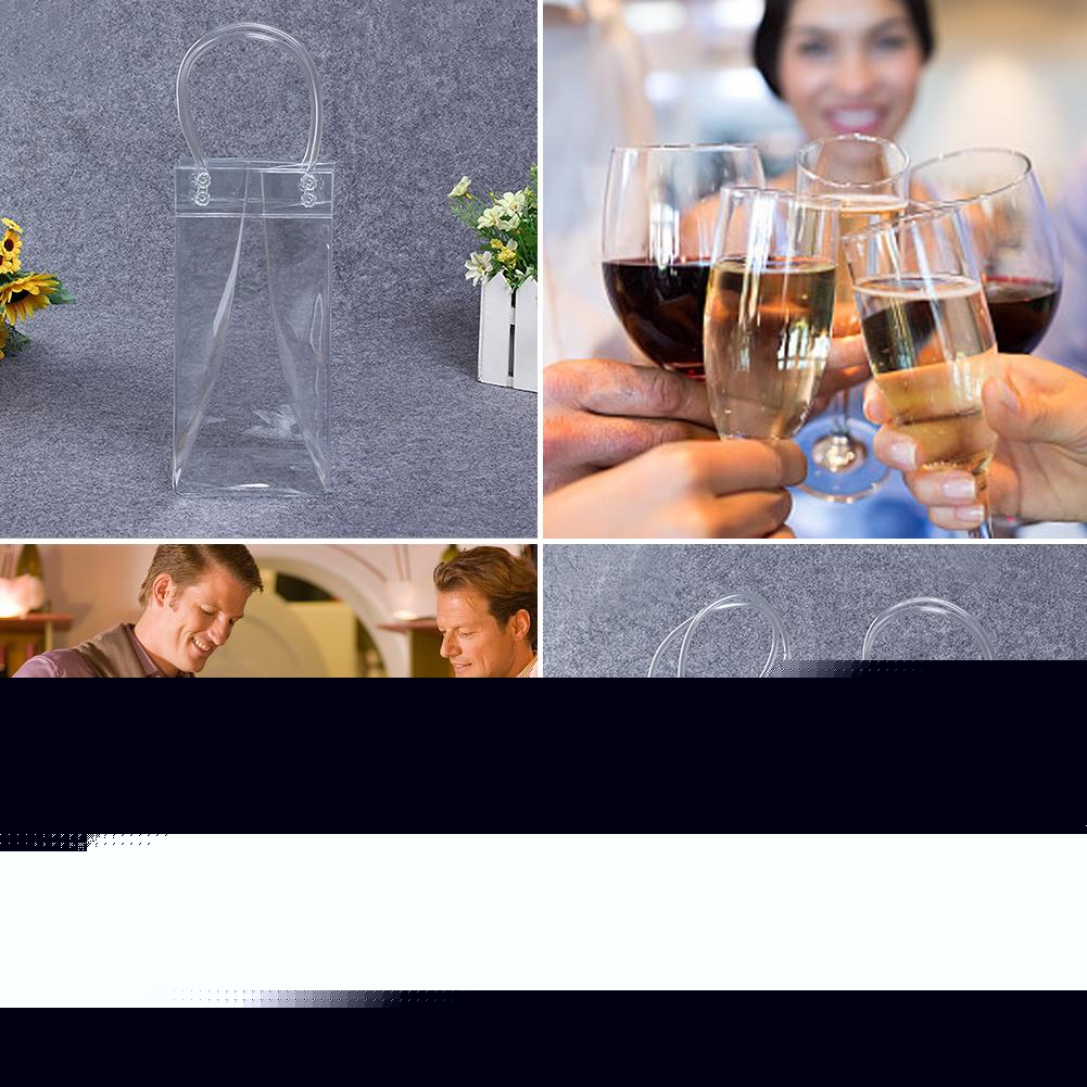PVC Wine Ice Bag Portable Ice Bucket