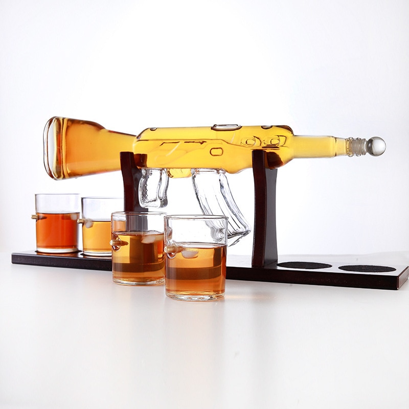 AK47 Decanter with Stand Drinkware Set AK47 Decanter with Stand Drinkware Set