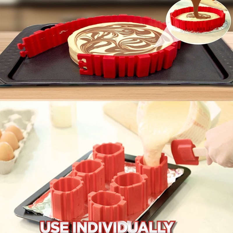 Hot Sale 4Pcs/lot Magic Bake Snakes Create Chape Nonstick Tray Baking Mould DIY Shape Cake Snake Pastry Mold Decorating Tool