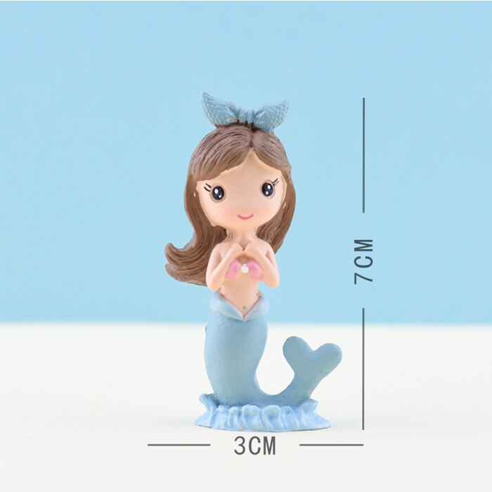 Mermaid Cake Topper Resin Decor