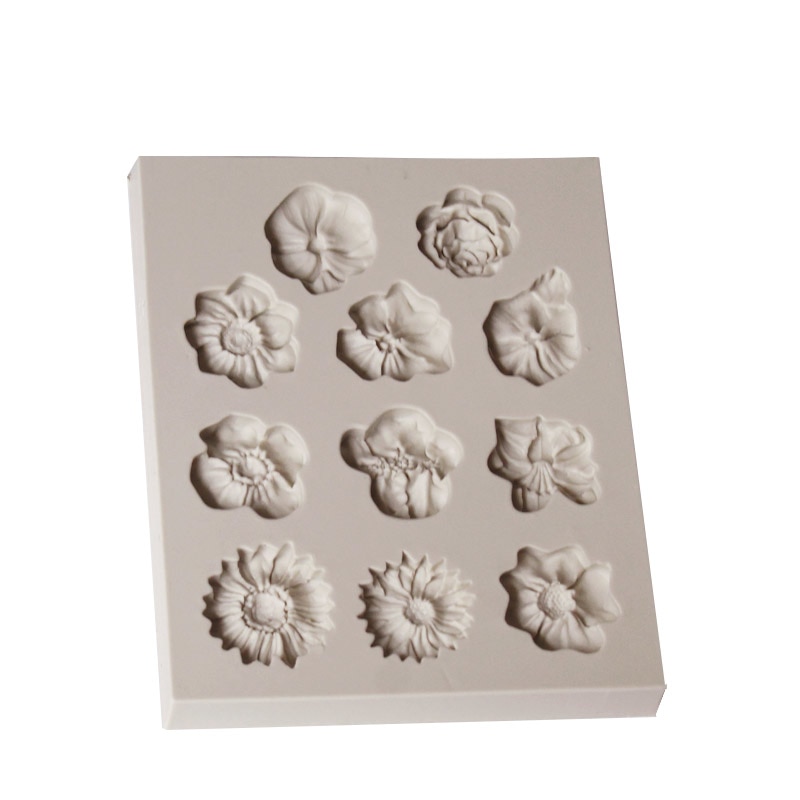 Candy Molds Silicone Flower Fondant