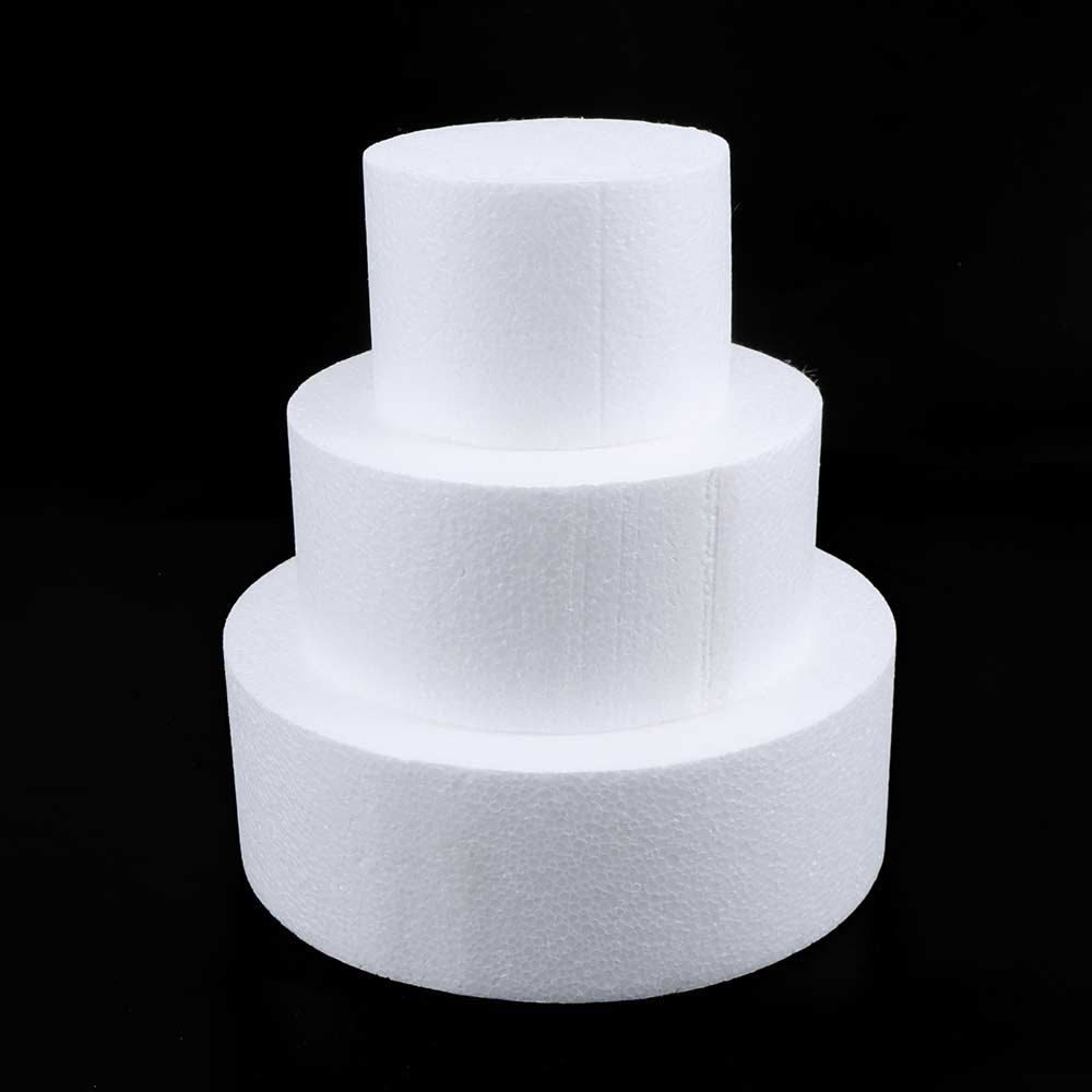 HOT!!!Kitchen Accessories Cake Dummy Modelling Sugar craft Party DIY Model Cake Round Foam Mould Polystyrene Changed Good Pack