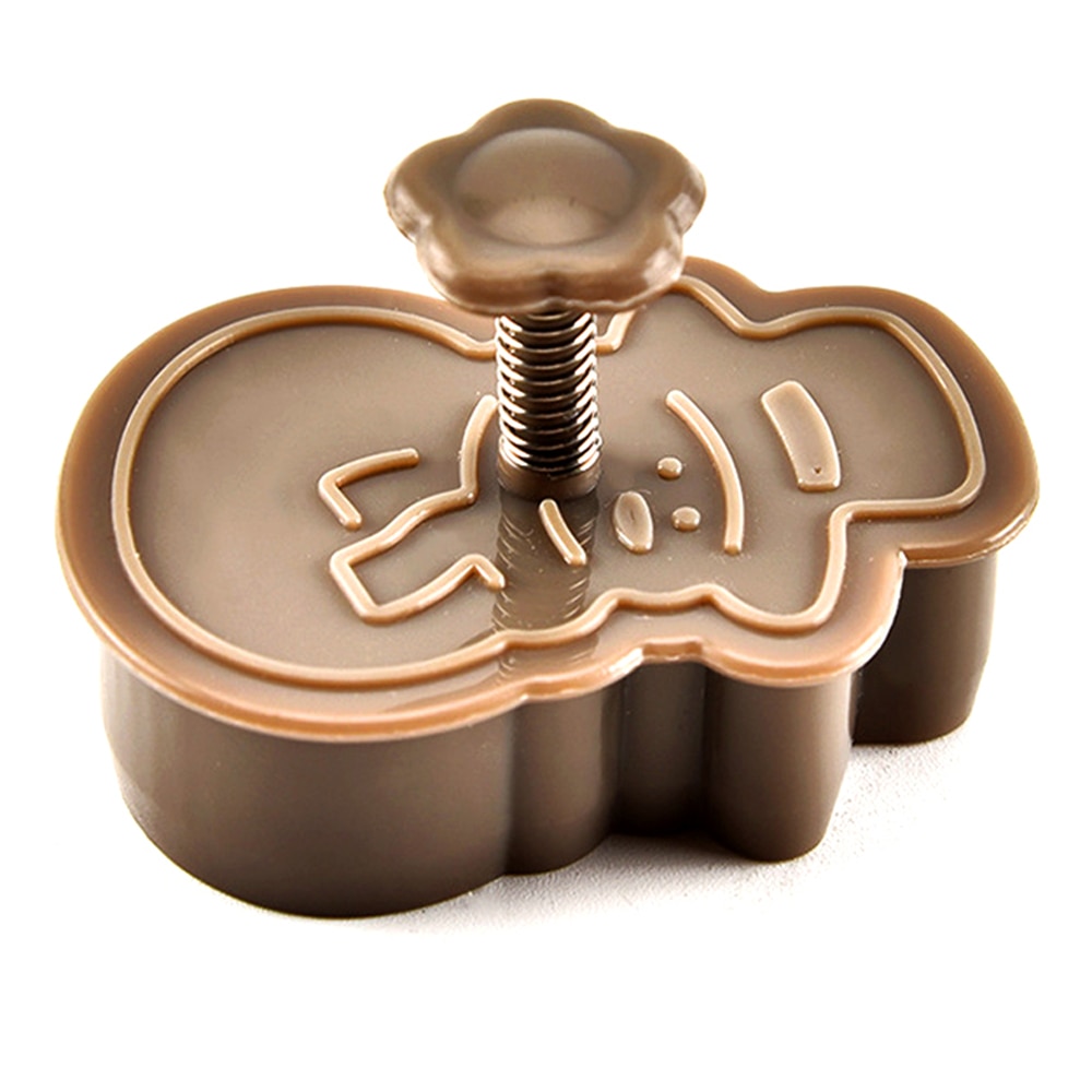 4Pcs DIY Christmas Tree Snowman Plastic Baking Mold Kitchen Biscuit Cookie Cutter Pastry Plunger Fondant Cake Decorating Tools