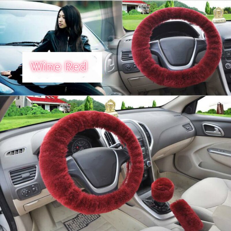 Fluffy Steering Wheel Cover Set