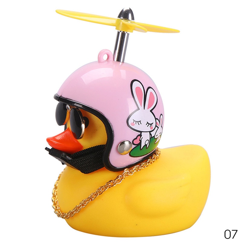 Rubber Ducky with Helmet Dashboard Accessory