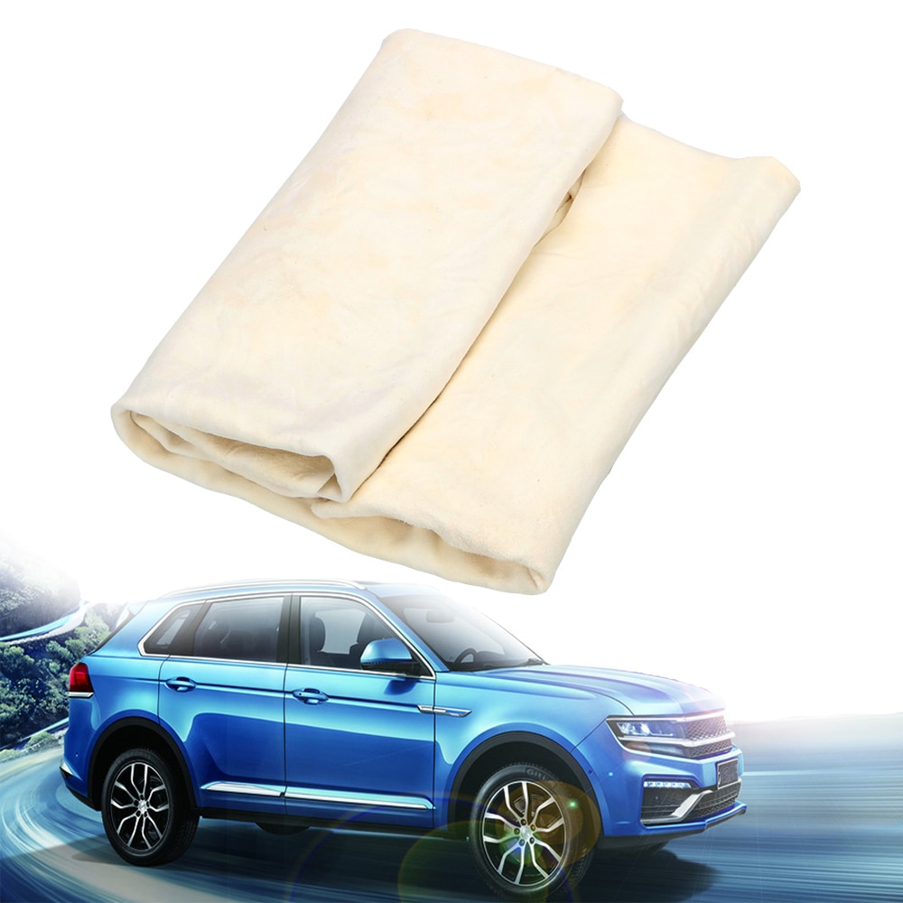 LEEPEE Absorbent Quick Dry Towel Suede Genuine Leather Car Wash Towel 5 Size Natural Chamois Leather Wash Car Cleaning Cloth