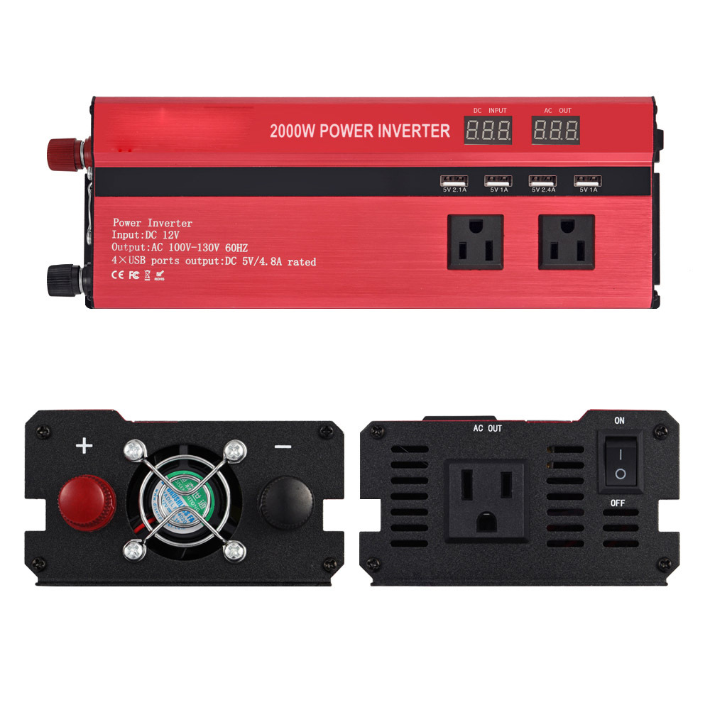 2000W Car Power Inverter With 4 USB Ports 2000W Car Power Inverter With 4 USB Ports