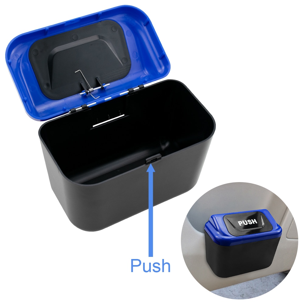 Car Bin Portable Clip-on Trash Can